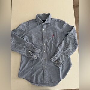 Polo by Ralph Lauren Blue Gingham Long-Sleeve Button-Down Shirt